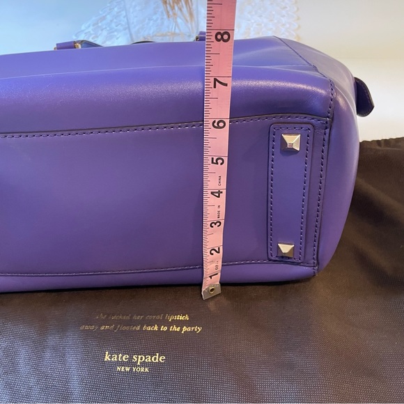 SOLD RARE Kate Spade 2 Park Avenue Beau Bag / Madison Ave Collection / Purple - Picture 10 of 15